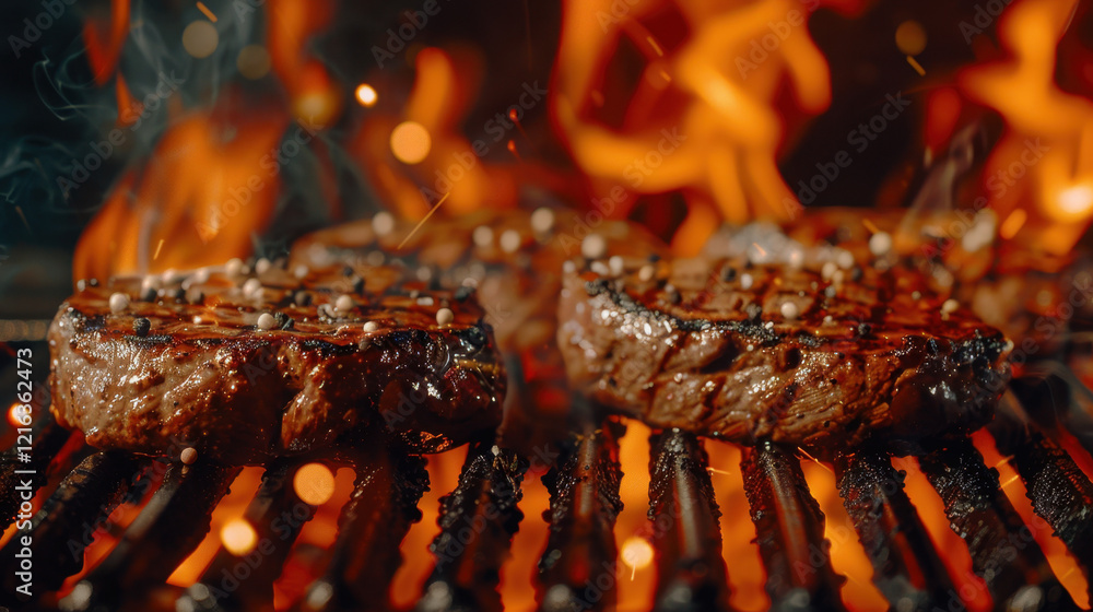 Grilled Steak on the Barbecue Grilled Steak on the Barbecue