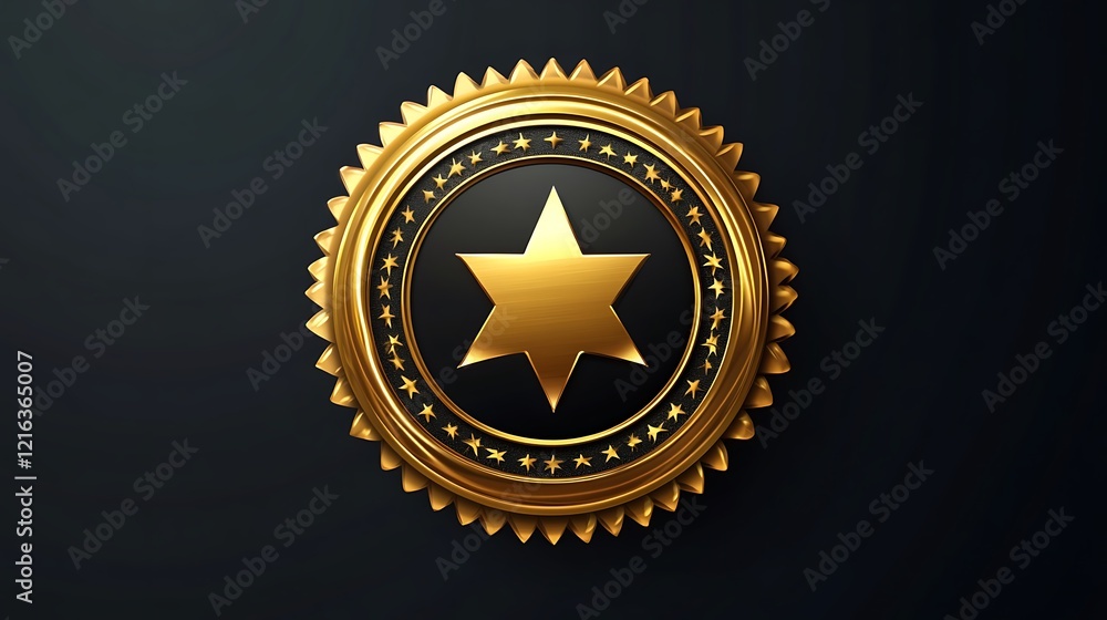 Naklejka premium label with stars