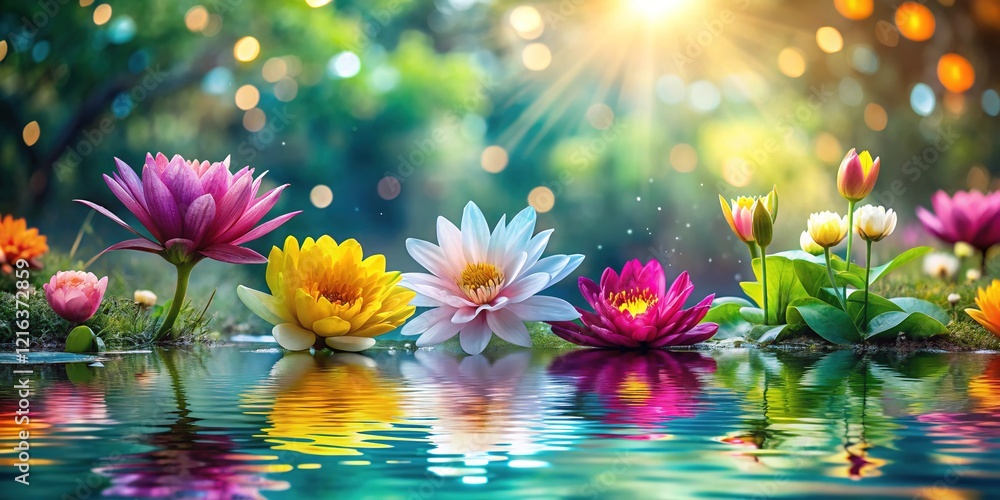 Fototapeta premium Pond Flowers - Stunning Aquatic Blooms