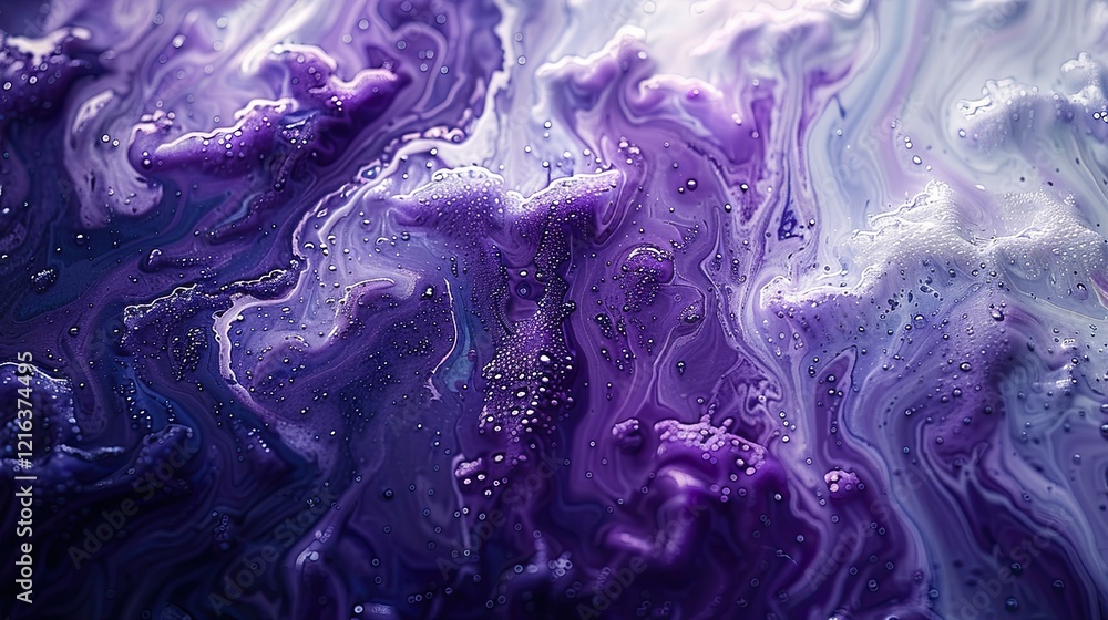 Obraz premium a close up of a purple and white abstract painting background