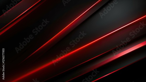 A sleek abstract design featuring red and black diagonal lines for modern aesthetics.