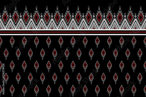 Geometric ethnic pattern seamless design for background ,Geometric seamless patterns, ethnic design, hipster backdrop, wallpaper Background, Design curtain, carpet ,fabric ,textile 