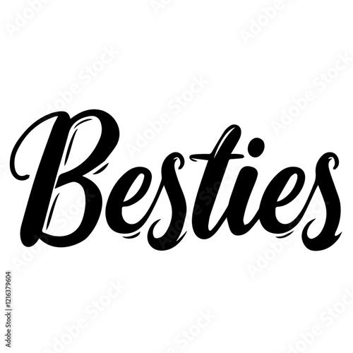 Besties lettering