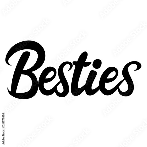 Besties lettering