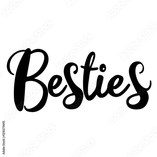 Besties lettering