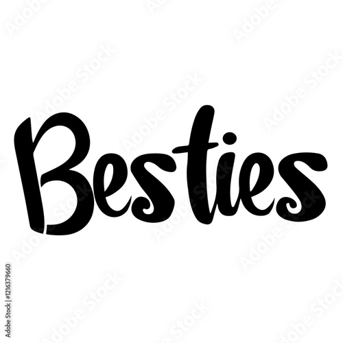 Besties lettering