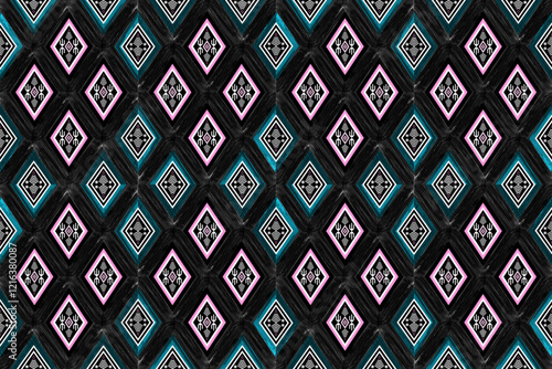 Geometric ethnic pattern seamless design for background ,Geometric seamless patterns, ethnic design, hipster backdrop, wallpaper Background, Design curtain, carpet ,fabric ,textile 