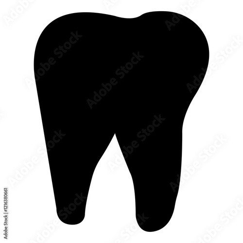 tooth icon, teeth silhouette