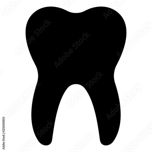 tooth icon, teeth silhouette