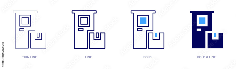 Express delivery icon in 4 different styles. Thin Line, Line, Bold, and Bold Line. Duotone style. Editable stroke Express delivery icon in 4 different styles. Thin Line, Line, Bold, and Bold Line. Duotone style. Editable stroke