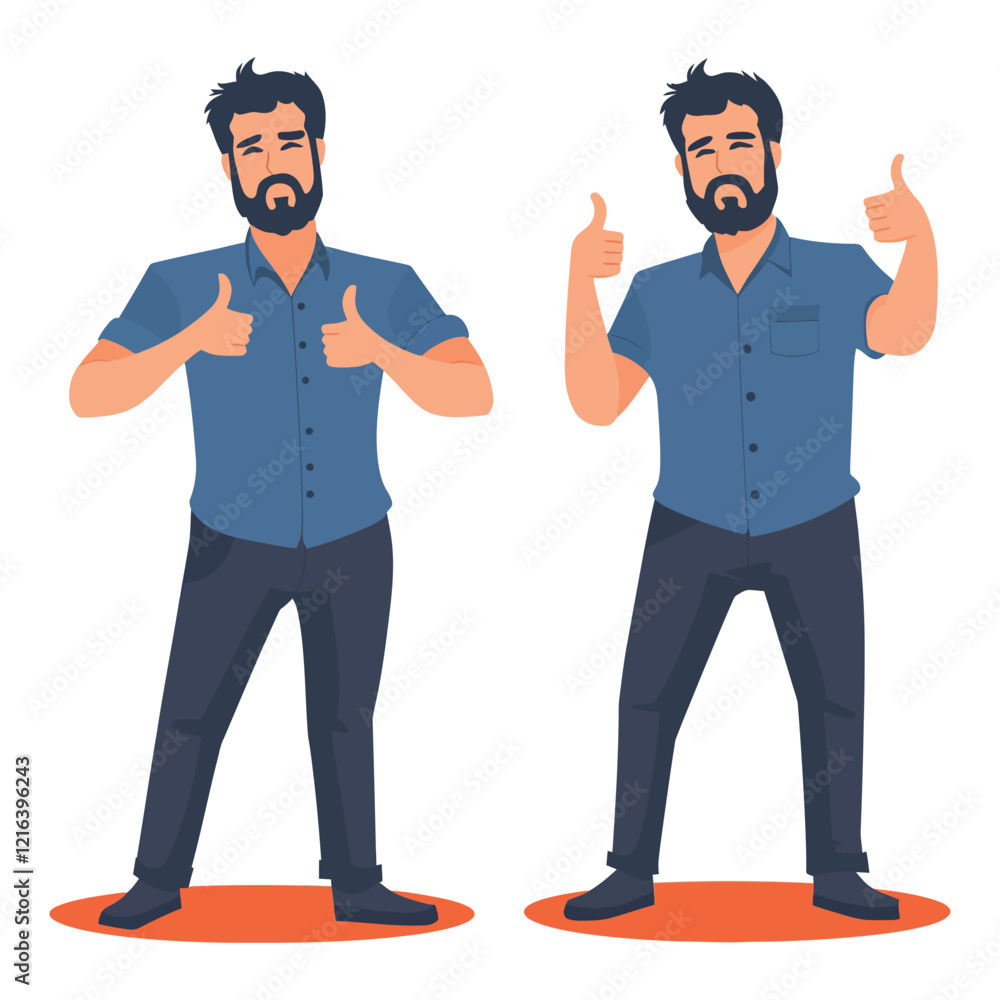 Duo showing thumbs-up gesture symbolizing teamwork and mutual support Duo showing thumbs-up gesture symbolizing teamwork and mutual support