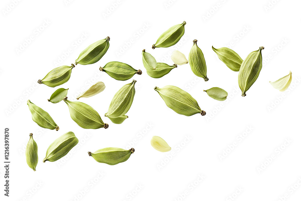 Naklejka premium A bunch of leaves scattered. ,on transparent background.