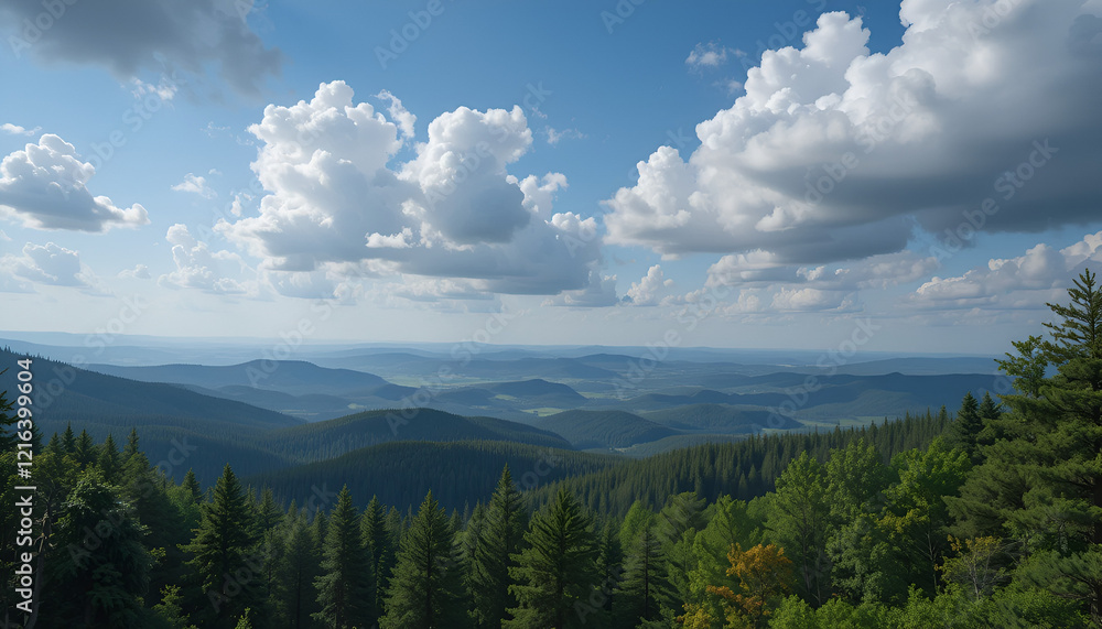top view on the forest panoramic top view on the forest panoramic