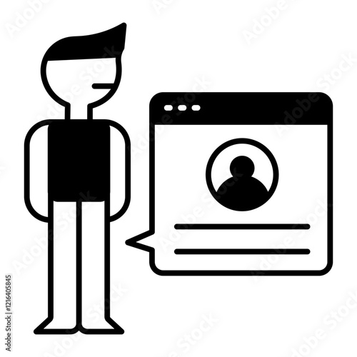 profile black icon