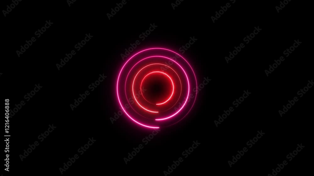 Glowing Neon Circle. Glowing Neon Circle.