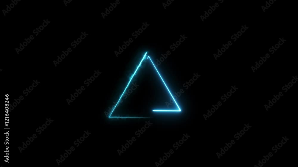 Neon Triangle. Neon Triangle.