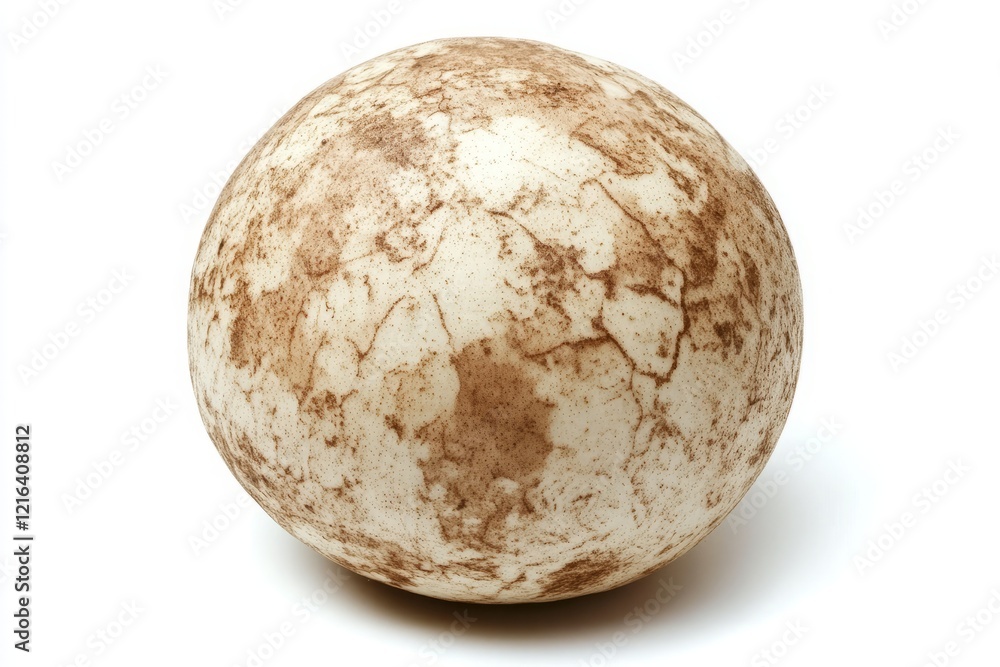 Whole Jicama with Rough Brown Skin Isolated on White Background Whole Jicama with Rough Brown Skin Isolated on White Background