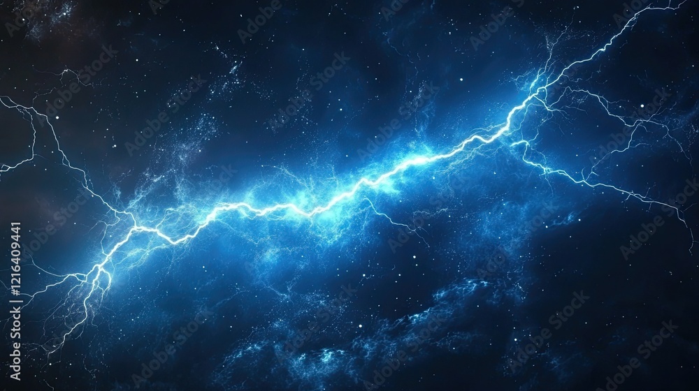 Blue lightning flashes on a transparent background. Blue lightning flashes on a transparent background.