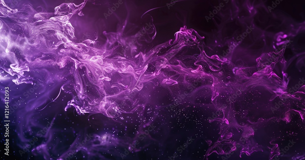 Abstract swirling purple and black smoke-like patterns with a cosmic feel. Abstract swirling purple and black smoke-like patterns with a cosmic feel.