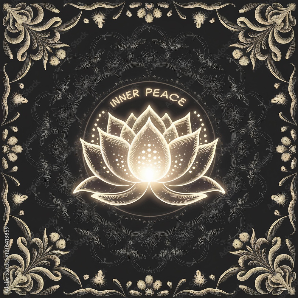 Obraz premium Glowing Lotus with