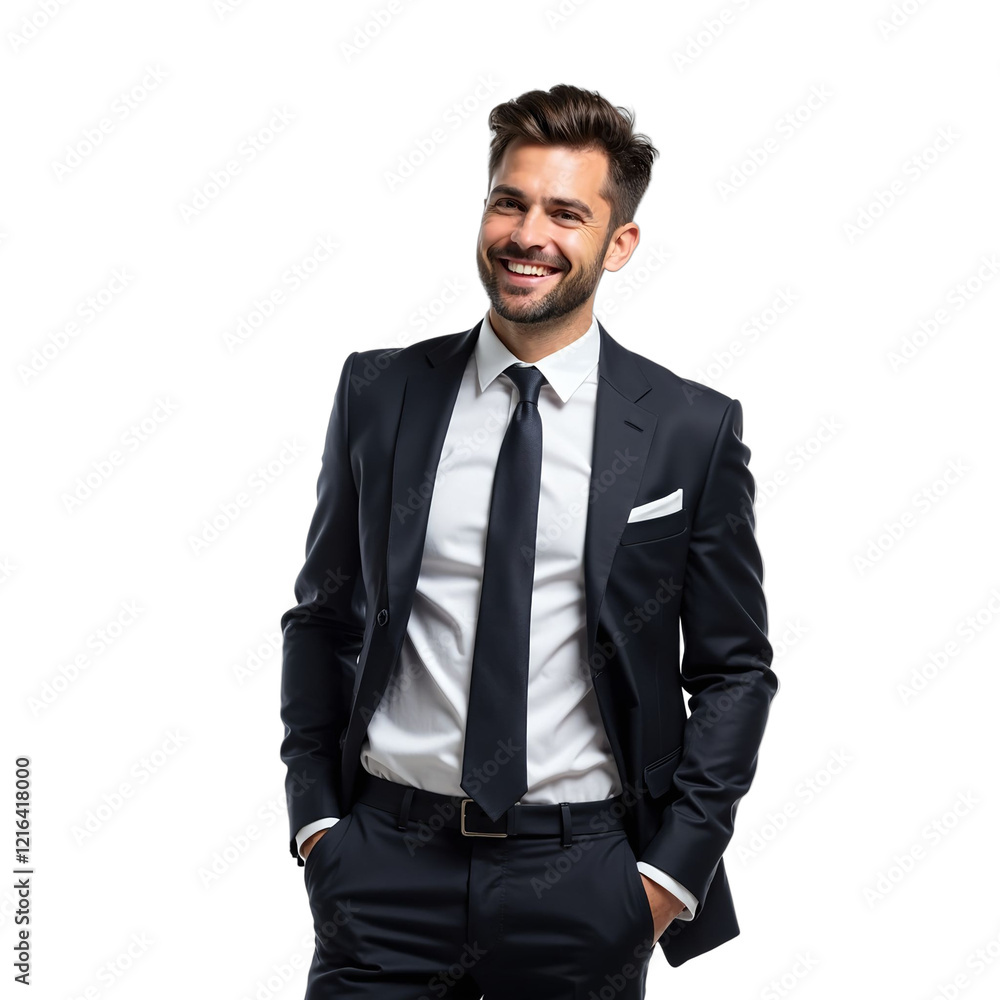 portrait of a businessman smiling with transparent background portrait of a businessman smiling with transparent background