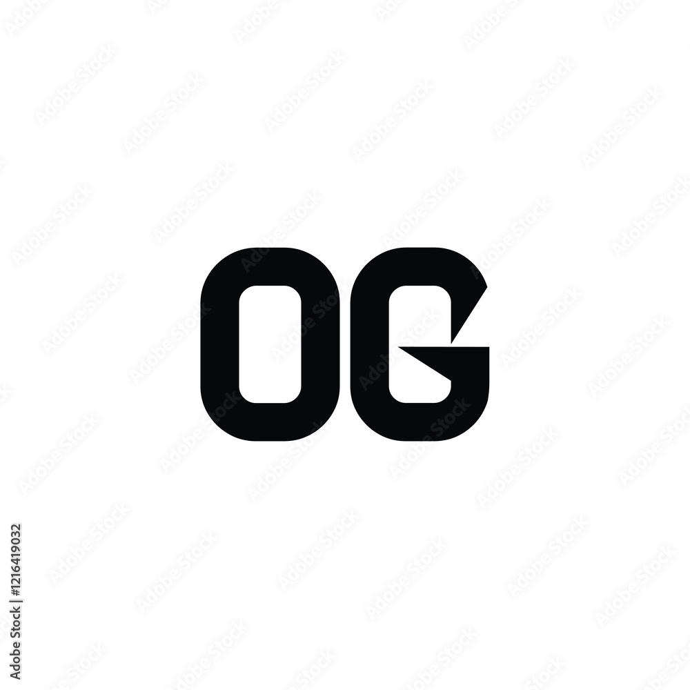 OG monogram logo design letter text name symbol monochrome logotype alphabet character simple logo OG monogram logo design letter text name symbol monochrome logotype alphabet character simple logo