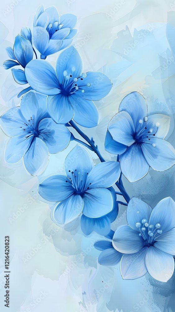 blue flowers in the garden blue flowers in the garden