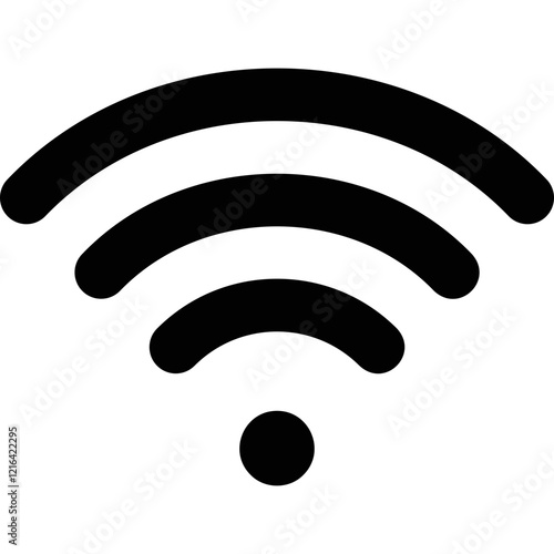 Simple vector icon wi fi
