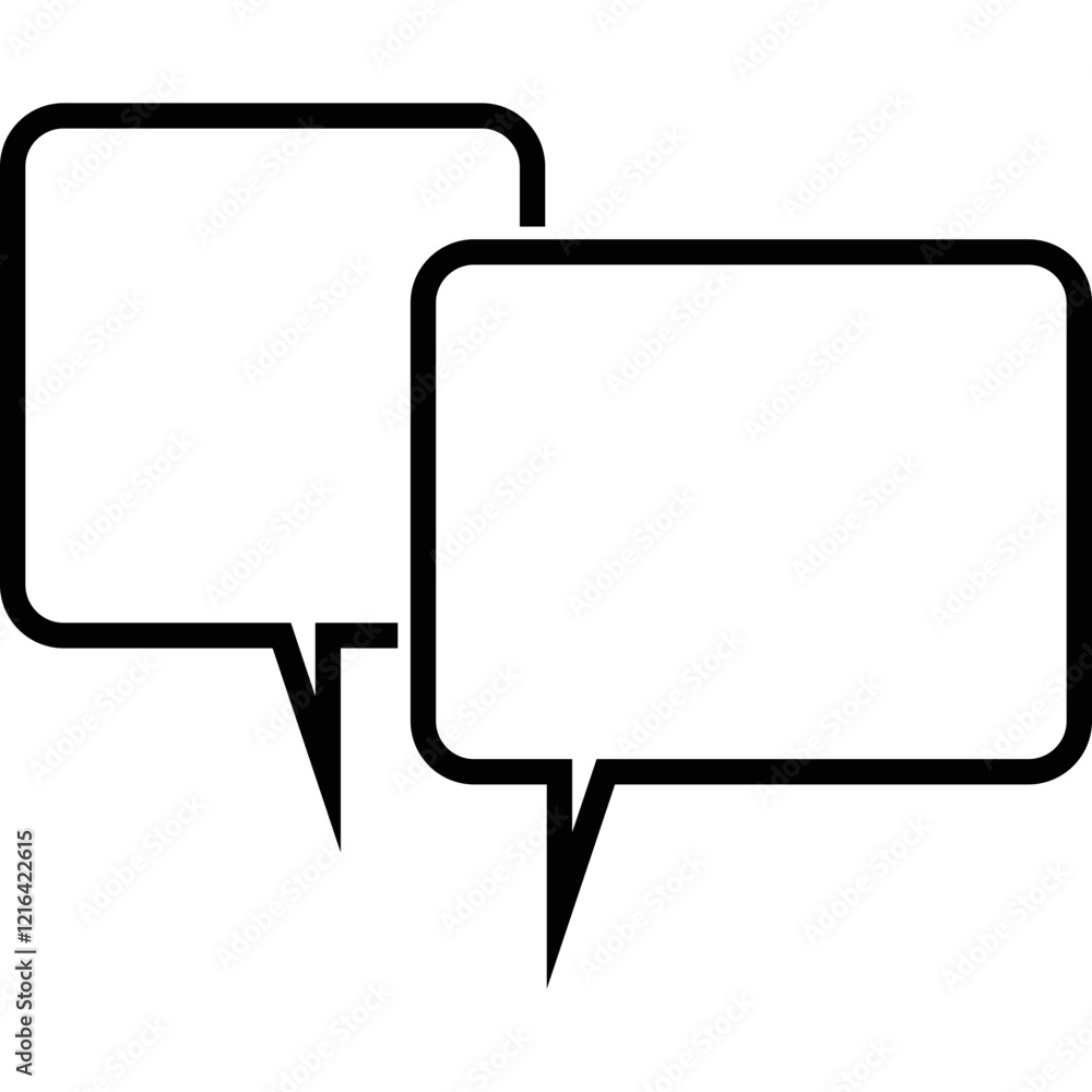 Naklejka premium Simple vector icon chat
