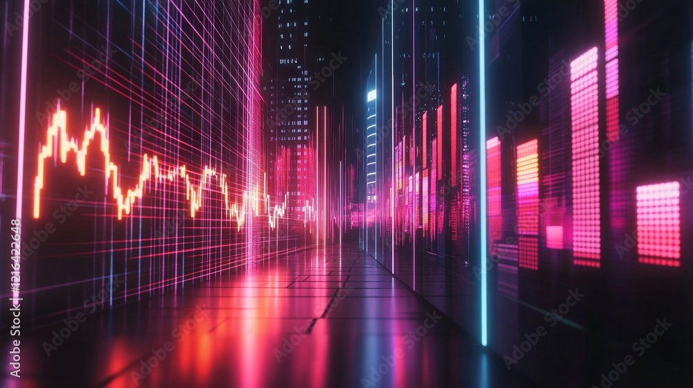 Dynamic business stock market display showcasing Private Credit in bright neon lights, reflecting financial data, investment trends, and private lending industry, Generative AI Dynamic business stock market display showcasing Private Credit in bright neon lights, reflecting financial data, investment trends, and private lending industry, Generative AI