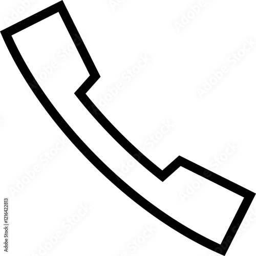 Simple vector icon telephone receiver

