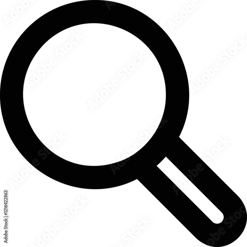 Simple vector icon magnifier
