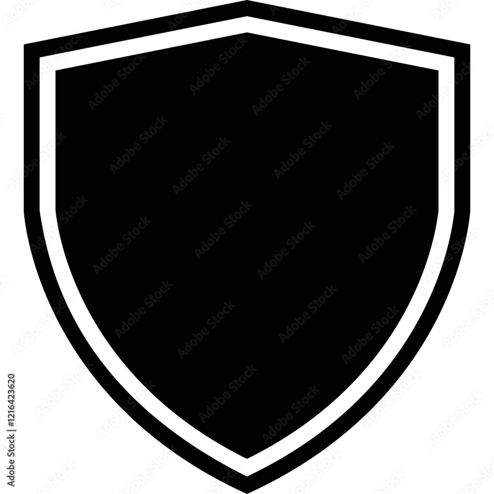 Simple vector icon shield
