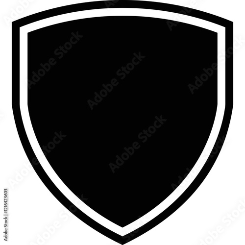 Simple vector icon shield