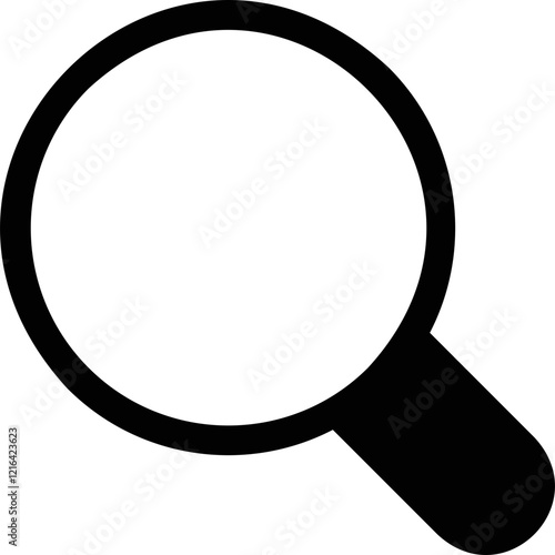 Simple vector icon magnifier