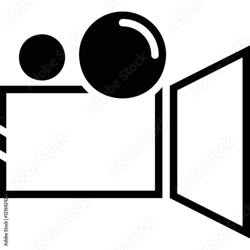 Simple vector icon video camera
