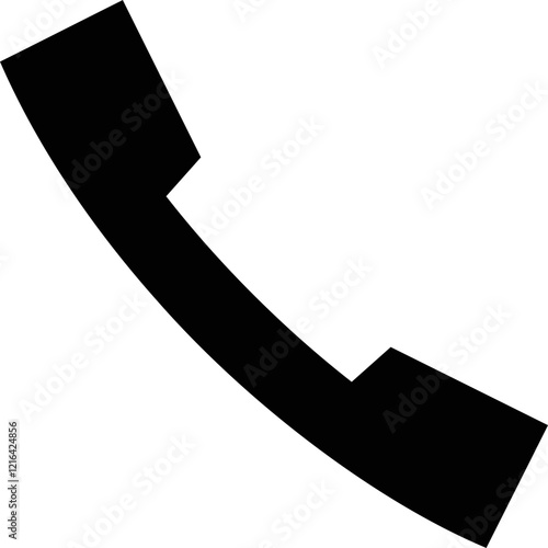Simple vector icon telephone receiver
