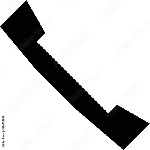 Simple vector icon telephone receiver