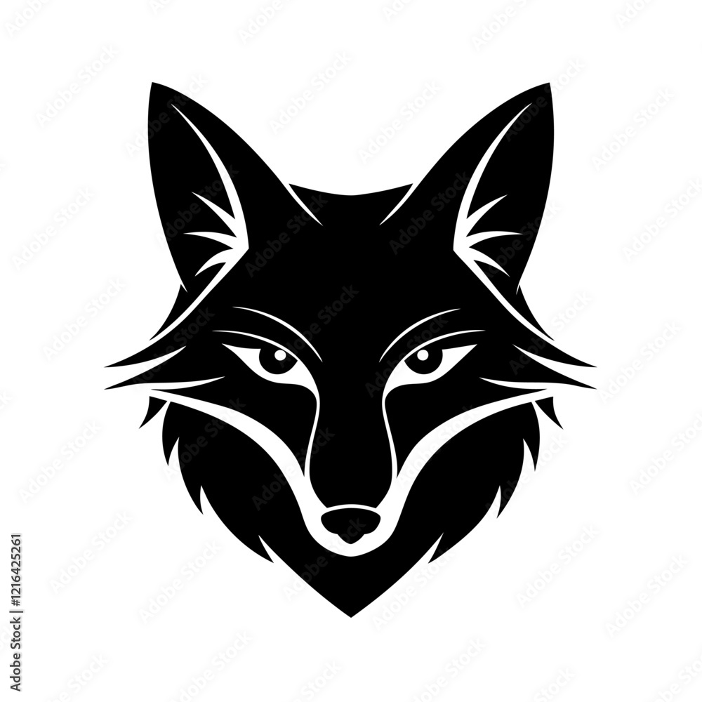 Fototapeta premium fox head vector