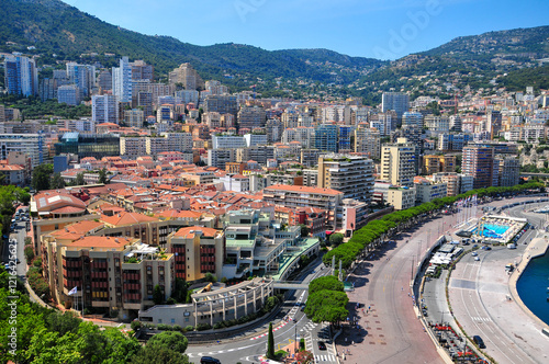 モナコのとても美しい街並み風景Beautiful cityscape of Monaco