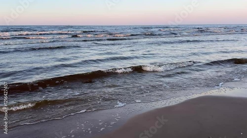 baltic sea beach summer waves jurmala latvia