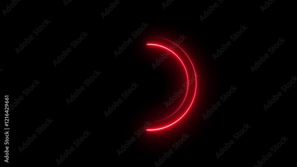 Glowing Neon Circle. Glowing Neon Circle.