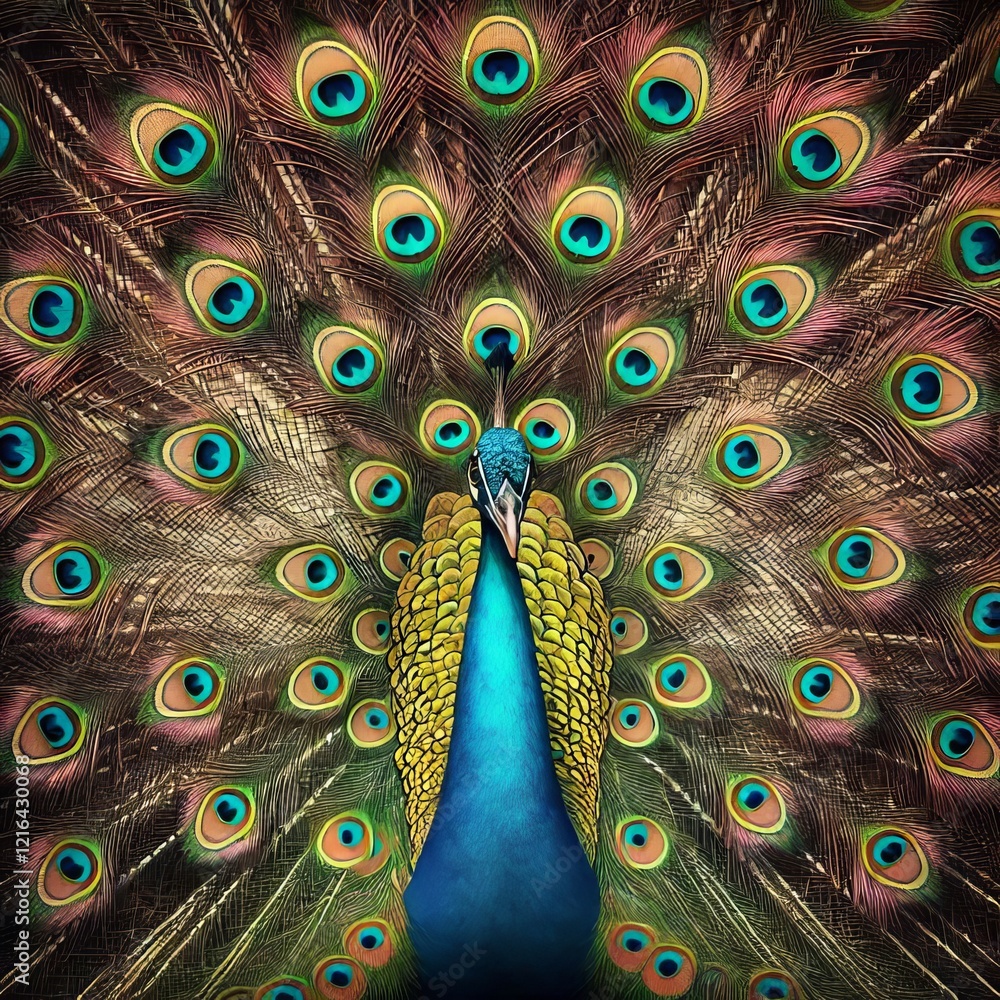 Obraz premium close up of a peacock