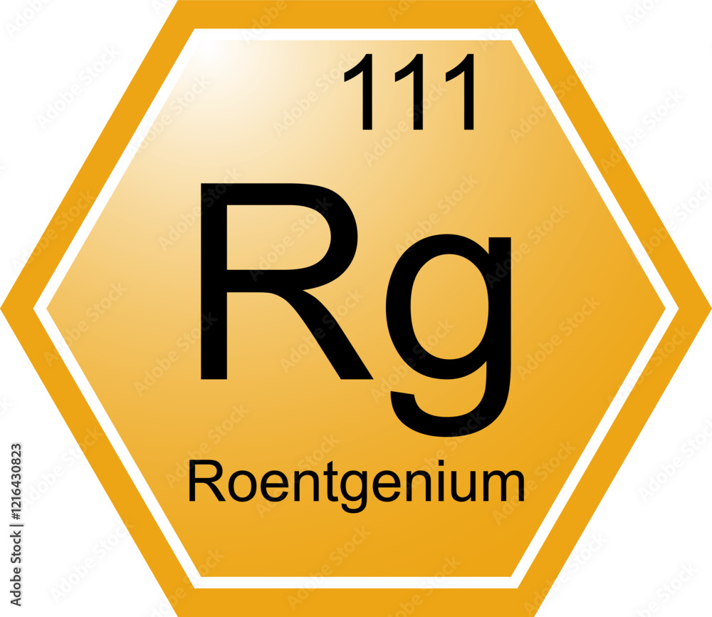 The symbol of the chemical element Rg is Roentgenium. The symbol of the chemical element Rg is Roentgenium.
