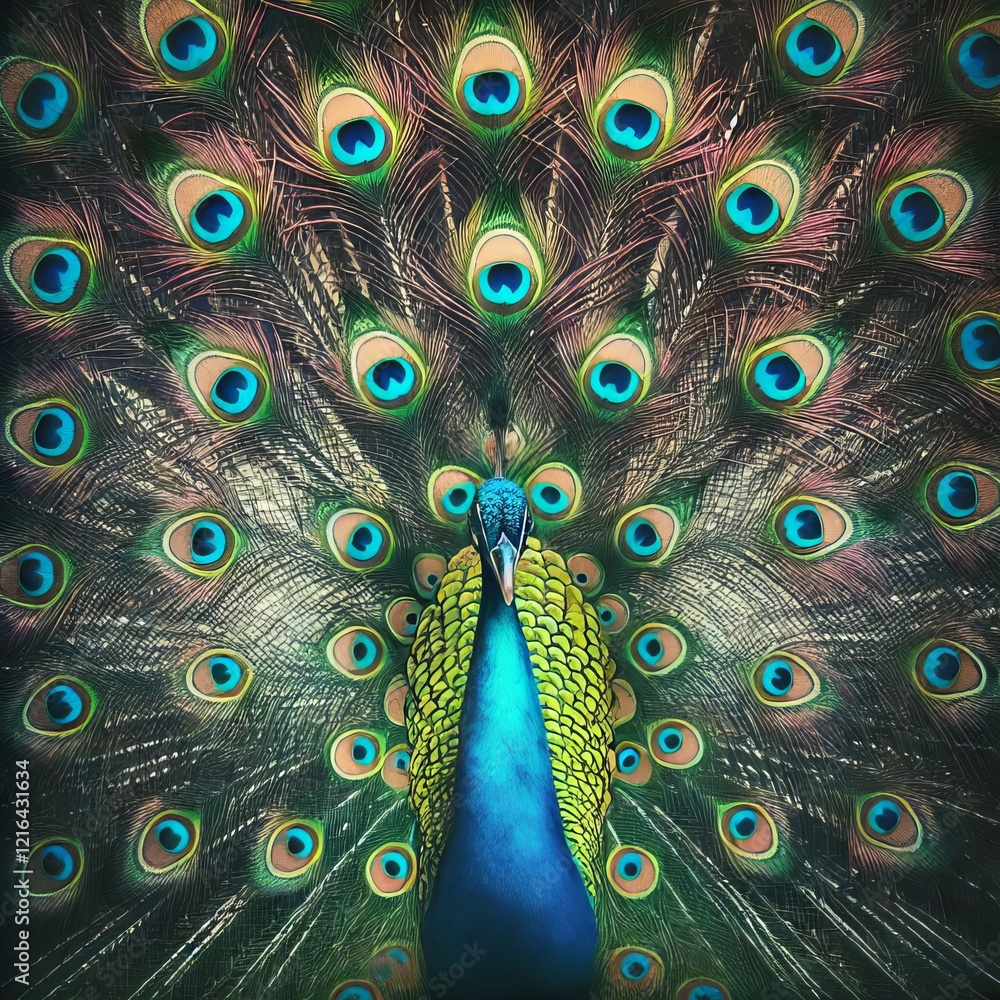 Obraz premium close up of a peacock
