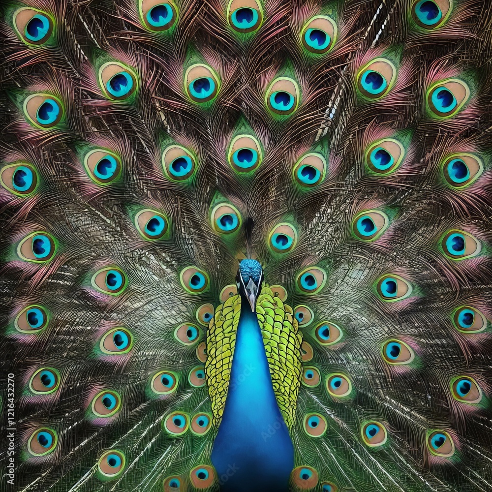 Obraz premium close up of a peacock