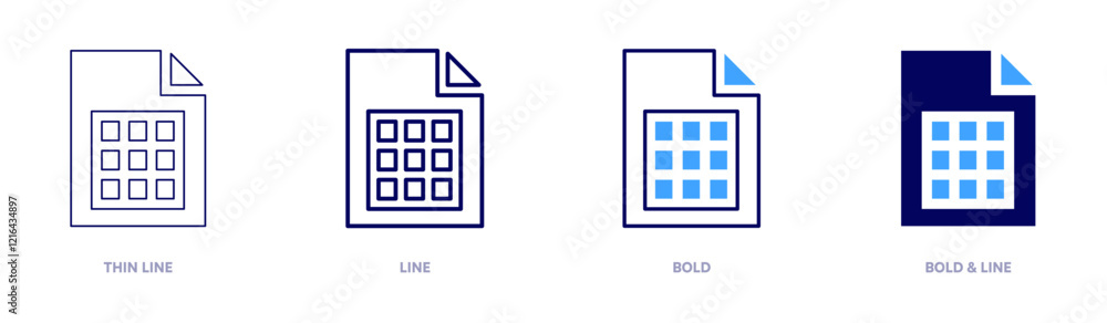 File viewing icon in 4 different styles. Thin Line, Line, Bold, and Bold Line. Duotone style. Editable stroke File viewing icon in 4 different styles. Thin Line, Line, Bold, and Bold Line. Duotone style. Editable stroke