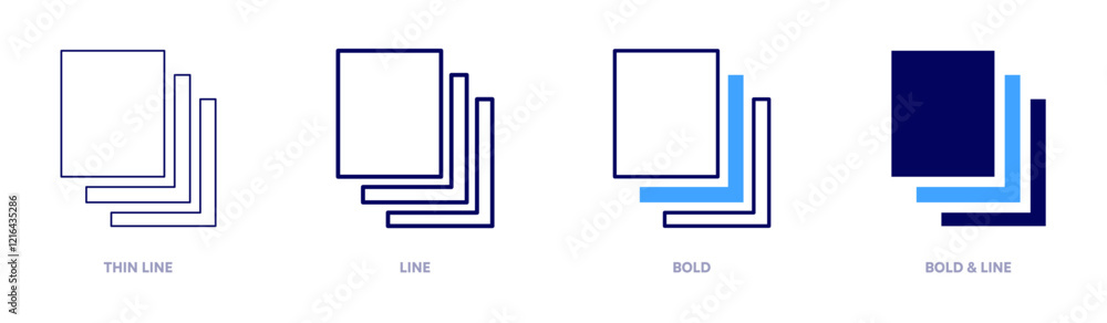 Paper icon in 4 different styles. Thin Line, Line, Bold, and Bold Line. Duotone style. Editable stroke Paper icon in 4 different styles. Thin Line, Line, Bold, and Bold Line. Duotone style. Editable stroke