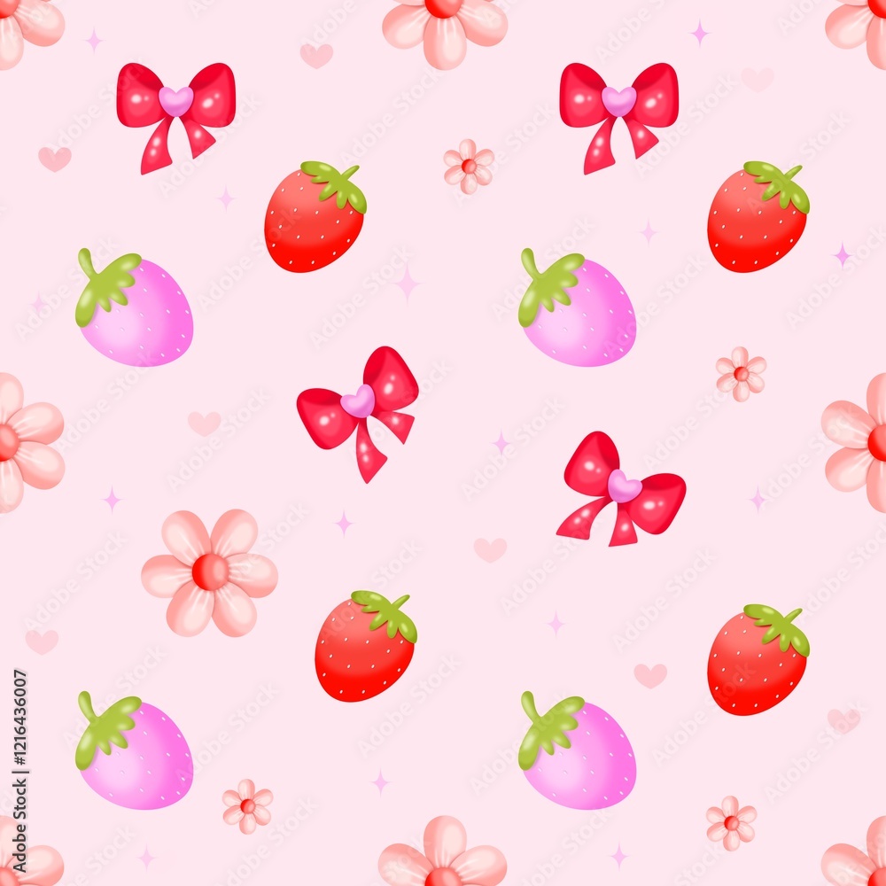 Strawberry Seamless Strawberry Seamless
