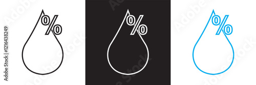 Humidity icon vector design. isolated on white and black background. vector illustration. EPS10